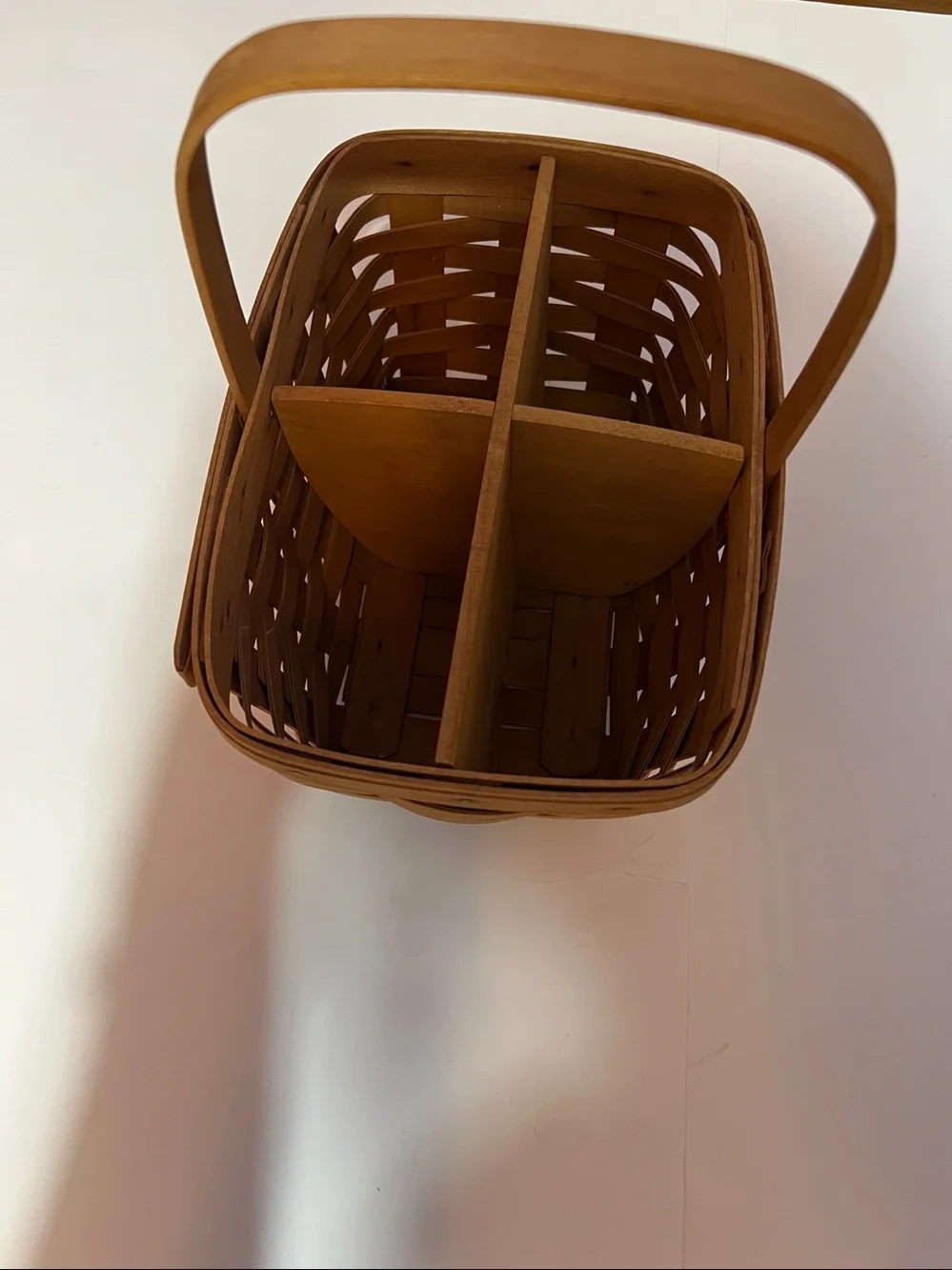 Longaberger Vintage 1995 Woven Wood Basket 11X11X8